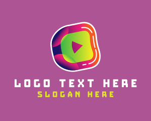 Blog - Media Streaming Play Button logo design