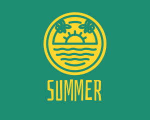 Summer Beach Resort logo design