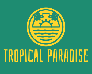 Hawaii - Summer Beach Resort logo design