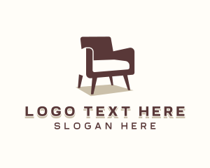 Interior - Furniture Chair Seat logo design