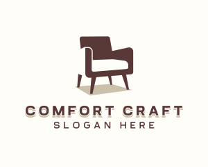 Upholsterer - Furniture Chair Seat logo design