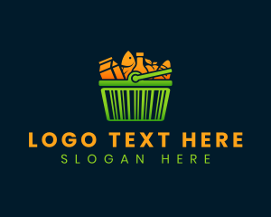 Convenience Store - Grocery Shopping Basket logo design