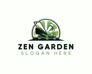 Landscaping Grass Mower logo design