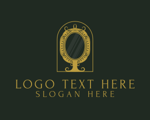 Gold - Elegant Ornate Mirror logo design