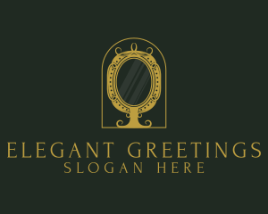 Elegant Ornate Mirror logo design