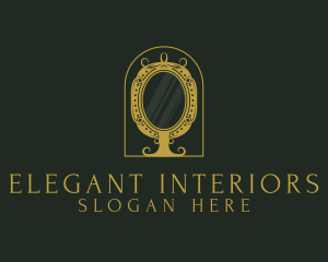 Elegant Ornate Mirror logo design