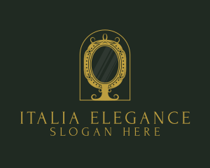 Elegant Ornate Mirror logo design