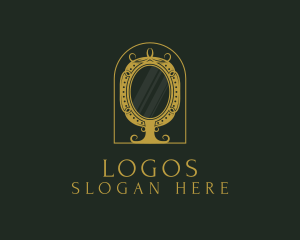 Victorian - Elegant Ornate Mirror logo design