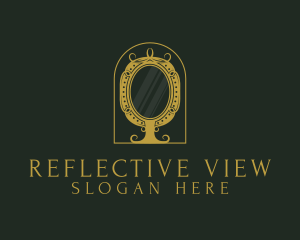 Mirror - Elegant Ornate Mirror logo design