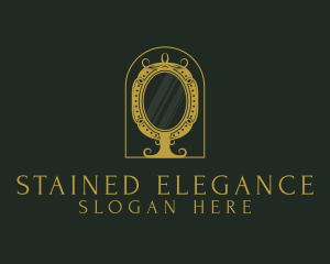 Elegant Ornate Mirror logo design