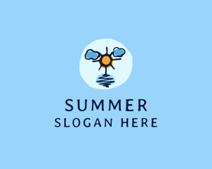 Summer Weather Seasonal logo design