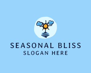 Season - Summer Weather Seasonal logo design