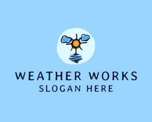 Summer Weather Seasonal logo design