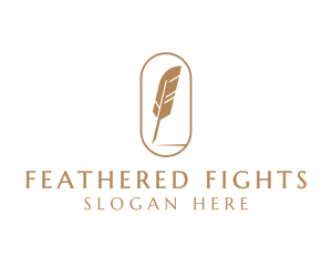 Feather Quill Writing logo design