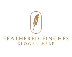 Feather Quill Writing logo design