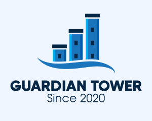 Blue Structural Towers logo design