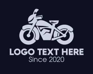Bike Store - Gray Automotive Motorbike logo design