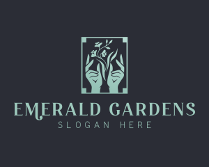 Floral Yoga Wellness logo design