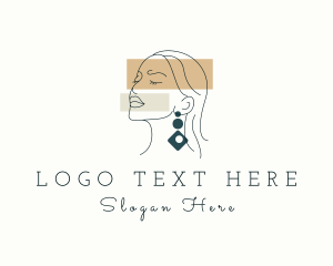 Earring - Deluxe Fashion Lady logo design