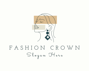 Deluxe Fashion Lady  logo design