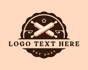 Cafe - Rolling Pin Bakery Chef logo design
