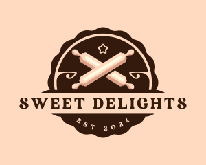 Rolling Pin Bakery Chef logo design