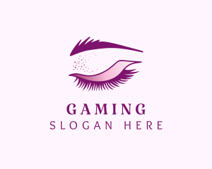 Eyebrow - Purple Eyelash Grooming logo design