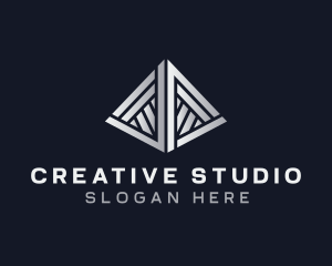 Studio Technology Pyramid logo design