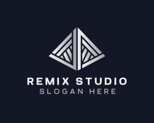 Studio Technology Pyramid logo design