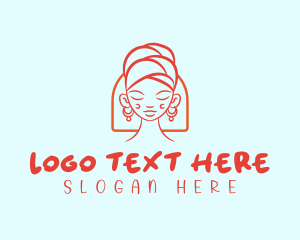 Orange Turban Woman Logo