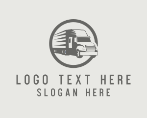 Automobile - Express Truck Courier logo design