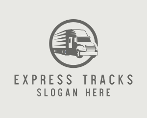 Express Truck Courier logo design