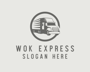 Express Truck Courier logo design