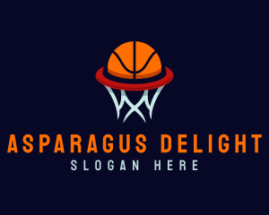 Ball Hoop Basketball logo design