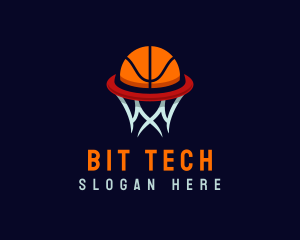 Ball Hoop Basketball logo design