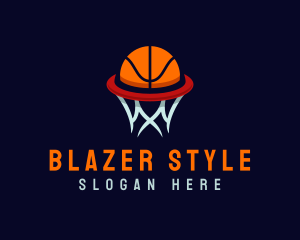 Ball Hoop Basketball logo design