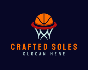 Ball Hoop Basketball logo design