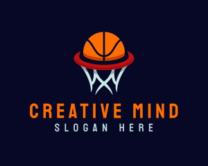 Ball Hoop Basketball logo design