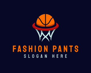 Ball Hoop Basketball logo design