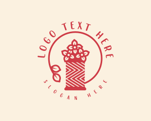 Floral Sewing Thread Logo