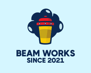Beam - Spaceship Cafe Mug logo design