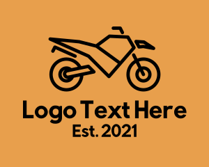 Motor Shop - Street Motorcycle Travel logo design
