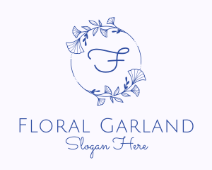 Garland - Garden Wedding Wreath Letter logo design