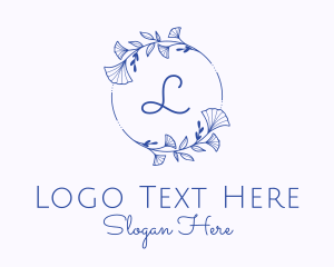 Wedding - Garden Wedding Wreath Letter logo design