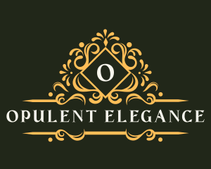 Baroque - Floral Swirl Ornament logo design