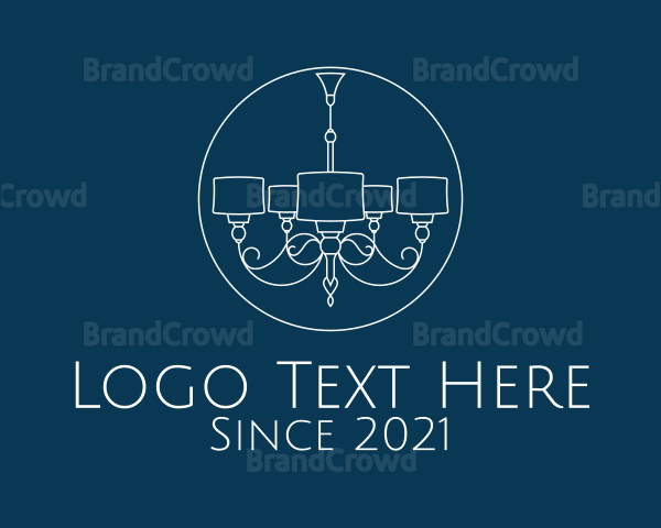 Minimalist Grand Chandelier Logo