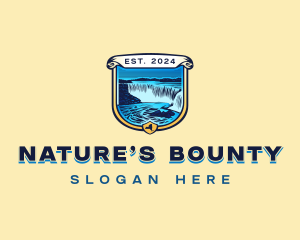 Niagra Waterfall Nature logo design