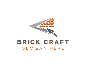 Brickwork - Bricklayer Trowel Masonry logo design