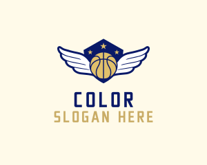 Basketball League Wings Logo