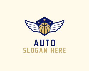 Basketball League Wings Logo